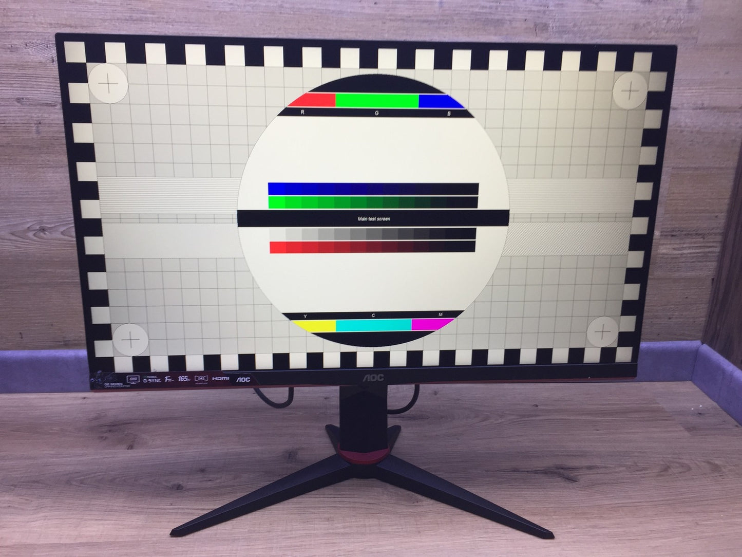 AOC Q27G2S/EU Monitor 27" QHD 2560x1440 HDMI DP Adaptive Sync 165Hz 1ms 