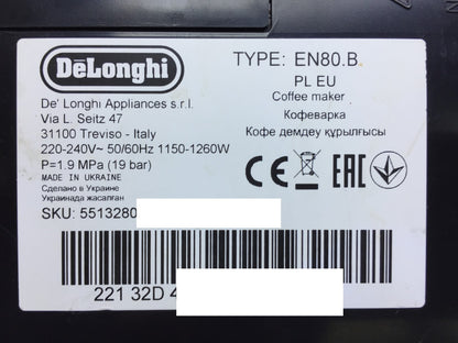De'Longhi EN80.B coffee capsule machine, black, I33092