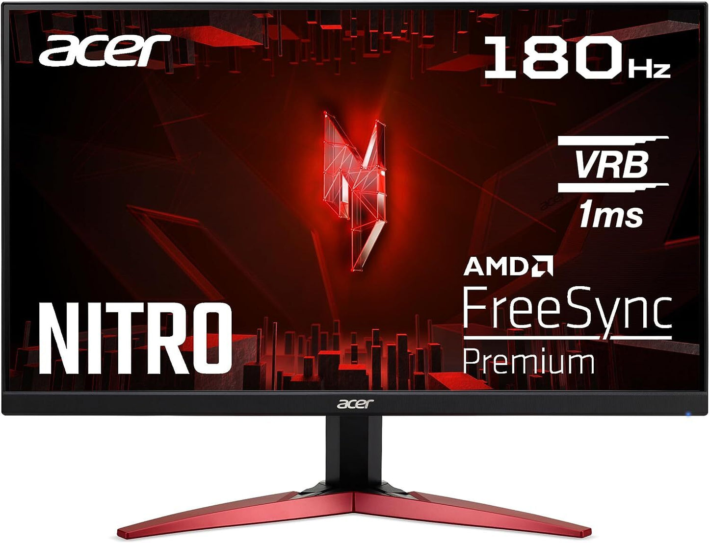 Acer KG241YS3biipf Gaming Monitor 23.8" FHD 1920x1080 HDR10 AMD FreeSync 180Hz 