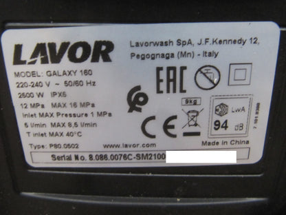 Lavor Galaxy 160 Hochdruckreiniger 160 bar 2500 W, I09004