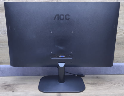 AOC 24B2XH Monitor 24" FHD 1920x1080 75Hz VGA HDMI IPS panel black 