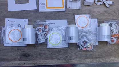 Netatmo Pack Smart Thermostat + 3 Thermostatic Heads, Remote Control, I32346
