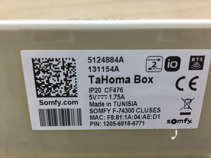 Somfy 1811190 TaHoma Liberté RTS- und IO-Box, Haussteuerung, I31550