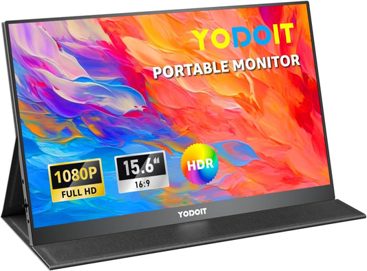 Yodoit Tragbarer Monitor (PTM15) 15.6" FHD 1920x1080 IPS mini-HDMI USB-C Audio