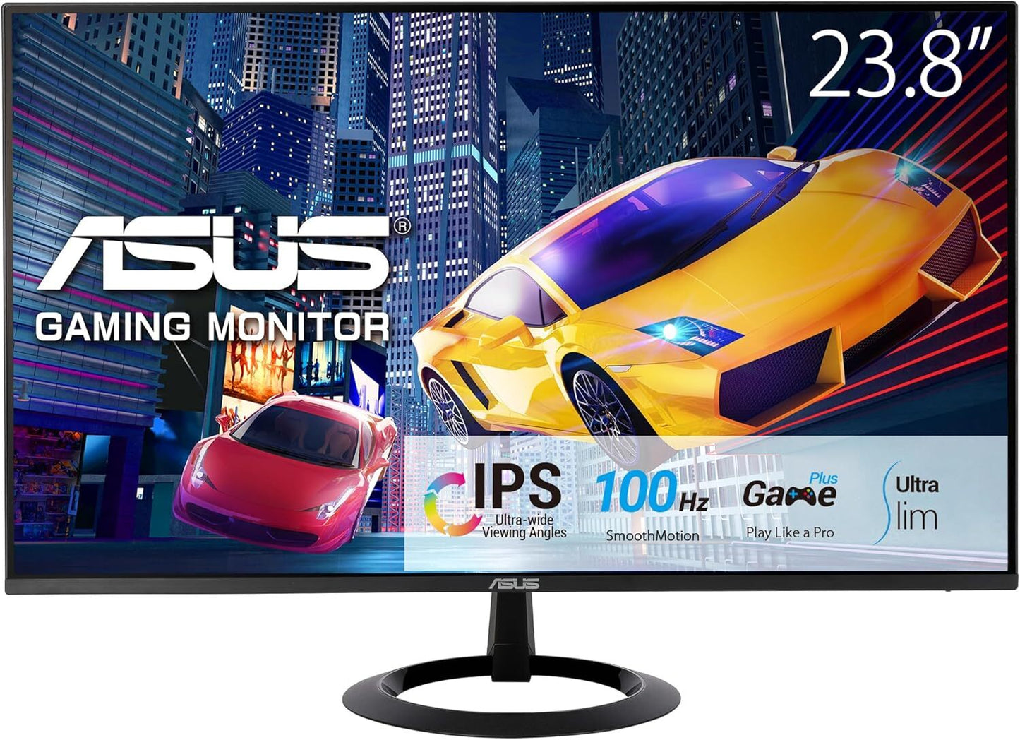 Asus VZ24EHF Monitor 23.8" 1920x1080 IPS HDMI Adaptive Sync 100Hz 1ms Eye Care