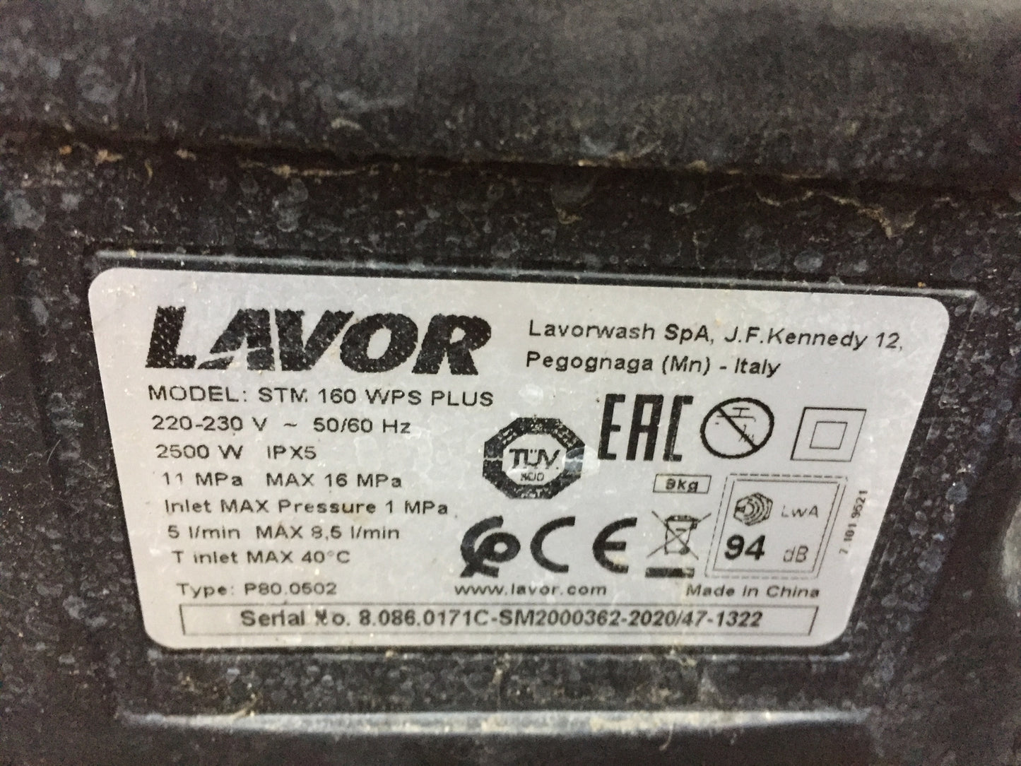 Lavor Hochdruckreiniger STM 160 WPS PLUS, I14164