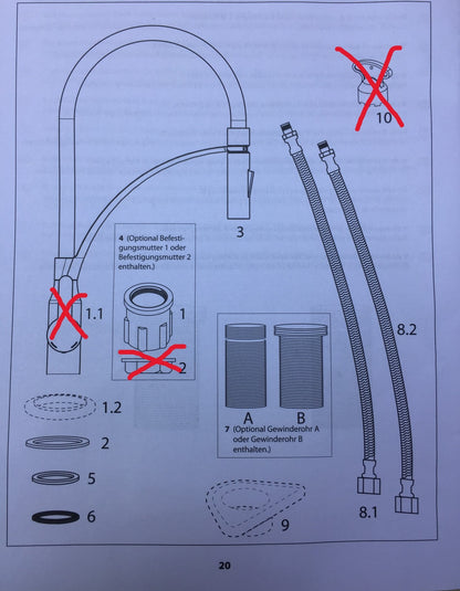 EISL NI183CARCRB CARNEO Küchenarmatur, Wasserhahn, I32932