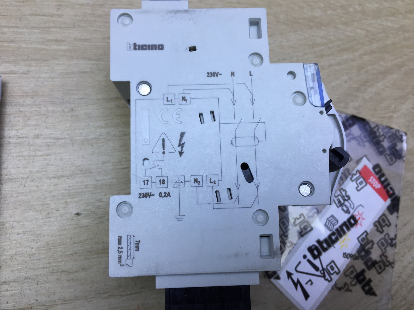 Bticino F80SGB Stop & Go Fehlerstrom-Schutzschalter, I23335