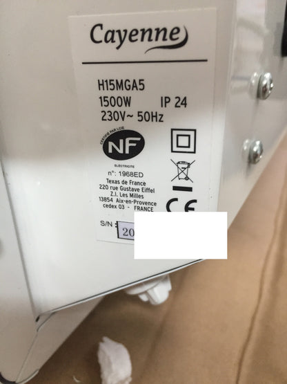 Carrera Elektroheizkörper Heizgerät 1500W mit LCD weiß I31559