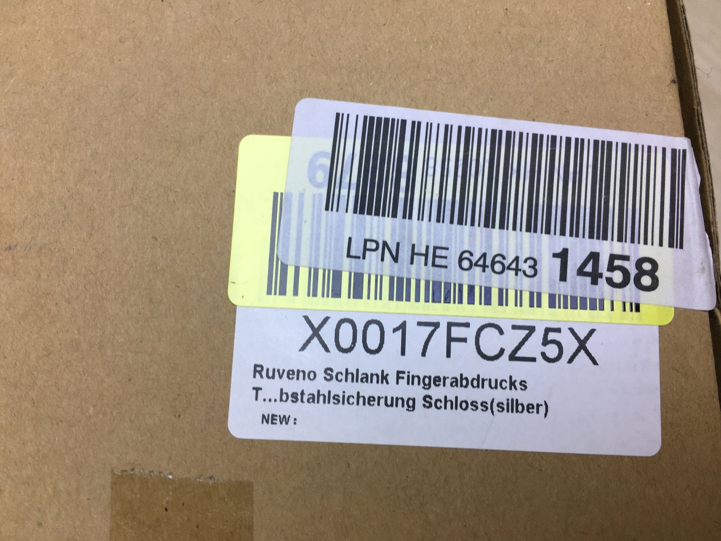 Ruveno Smartes Türschloss mit Griff, Schlank Fingerabdrucks Türschloss, I31400