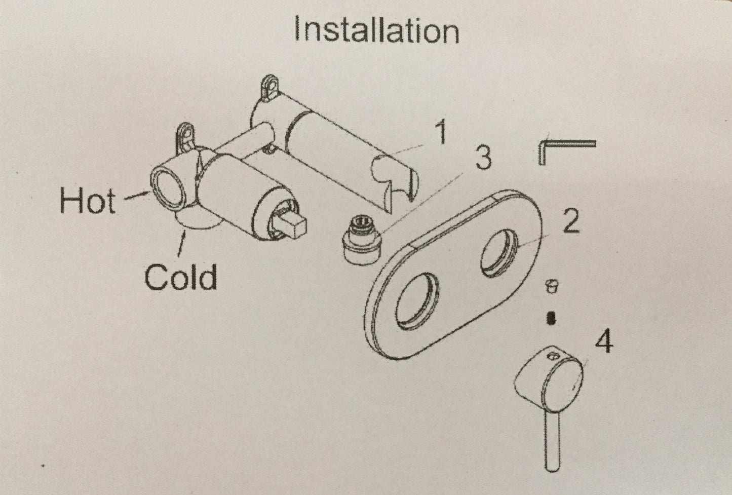 TRUSTMI BE02196BG Bidet-Wasserhahn aus Messing, verdeckt, I32938
