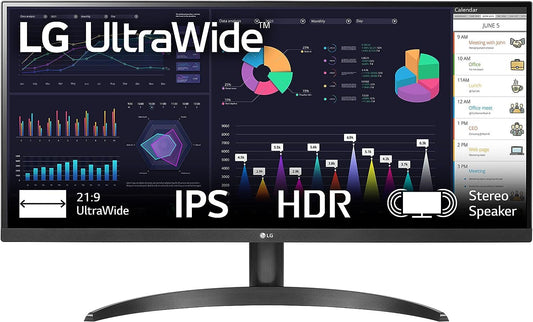 LG 29WQ60A-B Monitor 29" UltraWide 2560x1080 HDR10 USB-C AMD FreeSync 100Hz 5ms 