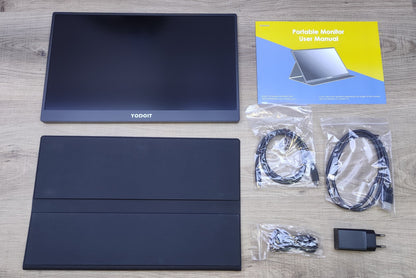 Yodoit Tragbarer Monitor (PTM15) 15.6" FHD 1920x1080 IPS mini-HDMI USB-C Audio