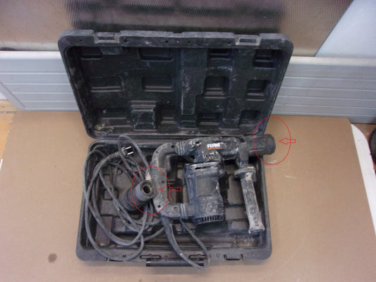 FERM HDM1040P Profi Abbruchhammer 1200W – 14 Joule - 12 Meißelpositionen, I01236