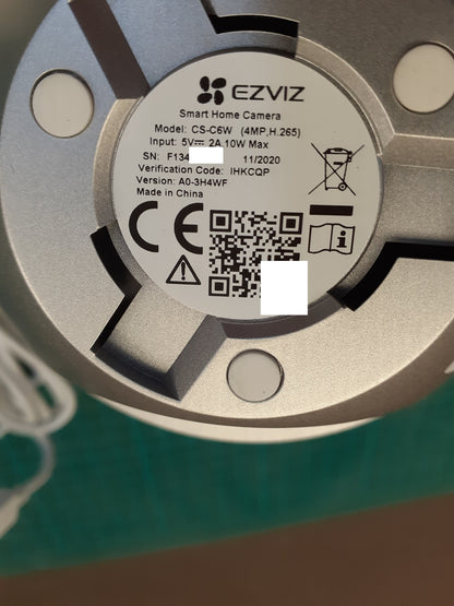 EZVIZ C6W Indoor 4MP Überwachungskamera, WLAN IP-Kamera mit Schwenkung, I04543