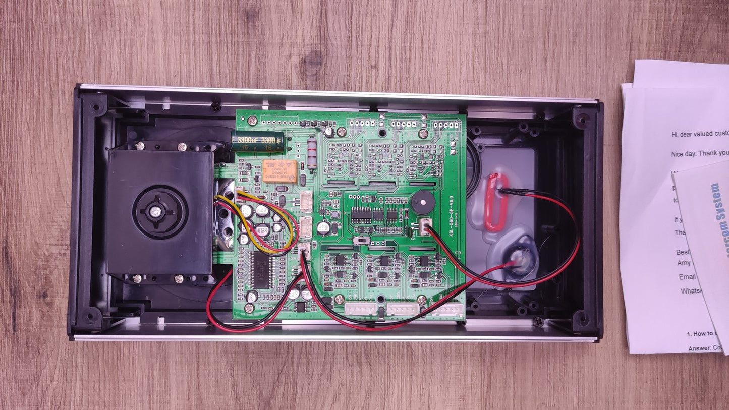 NN99 Video-Türsprechanlage Türklingel Kit 7-Zoll, für 3 Wohnungen, I34362
