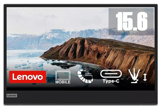 Lenovo ThinkVision L15 Portable Monitor 15.6" FHD 1920x1080 IPS USB-C black 