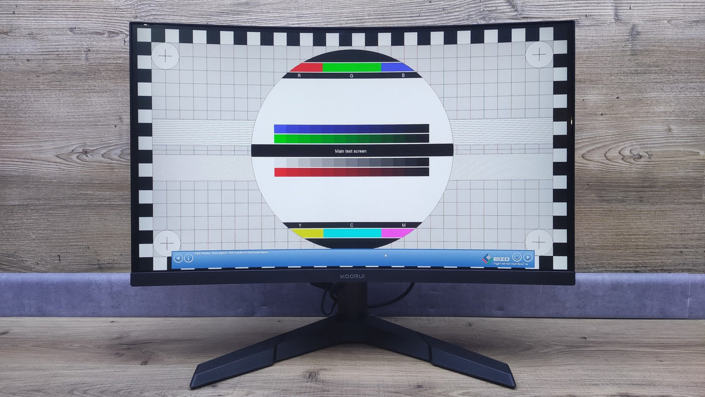 KOORUI 24E6CA Gaming Monitor 24" FHD 1920x1080 HDMI DP Adaptive Sync 165Hz 4ms