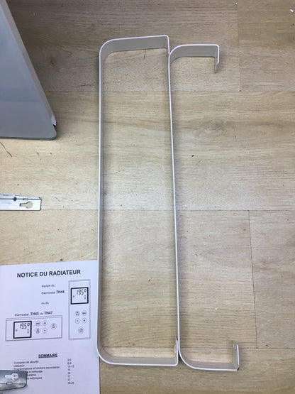 Carrera towel radiator heater glass LCD 1000 W white, I31488 