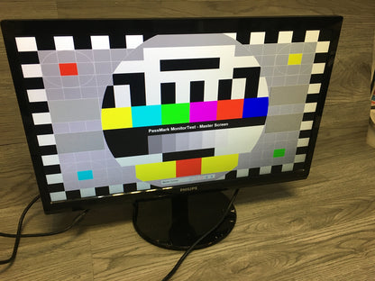 Philips 246V5LSB/00 Monitor 24" FHD 1920x1080 VGA DVI LED 60Hz 5ms matt schwarz