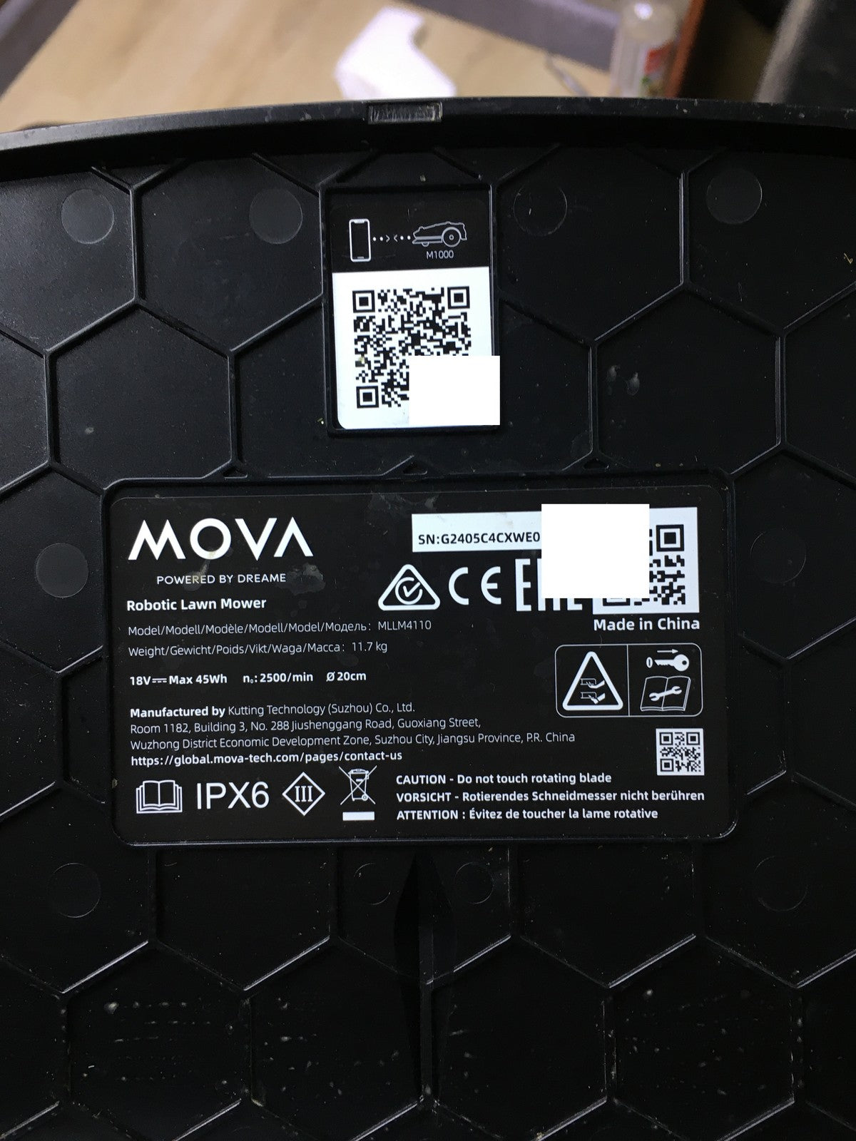 Dreame Mova 1000 Mähroboter (MLLM4110) bis 1.000 m² 3D-LiDAR kabellos, I34417