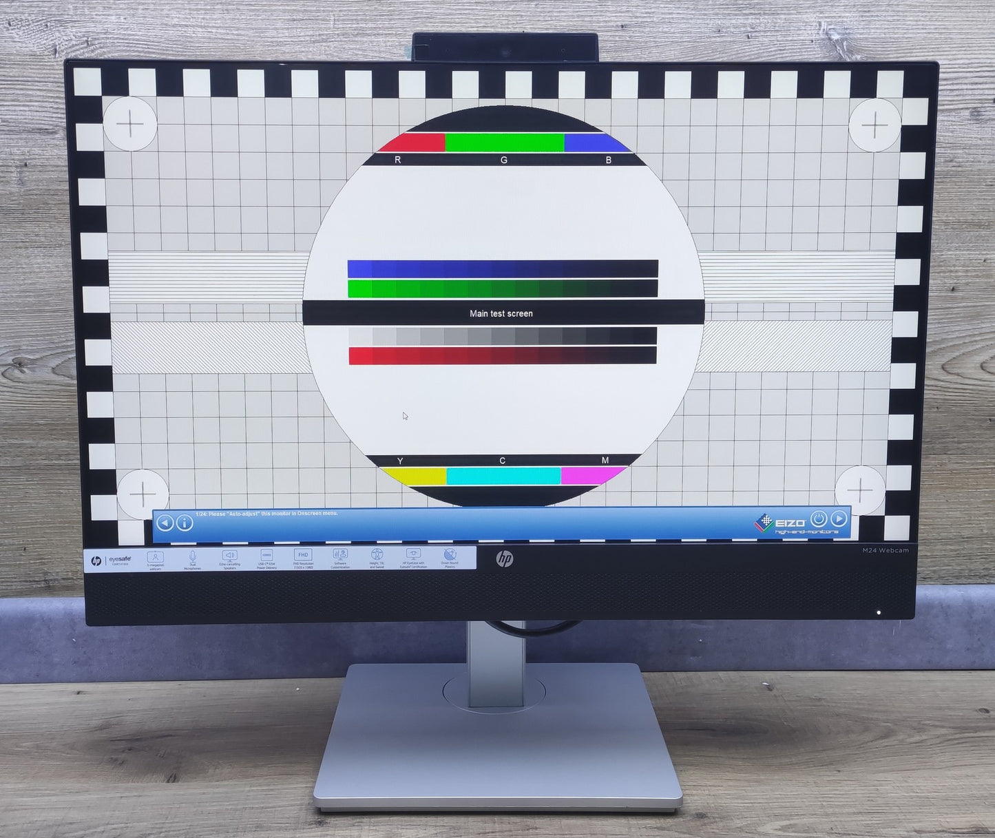 HP M24 Monitor 23.8" (459J3E9) FHD 1920x1080 HDMI DP USB-C AMD FreeSync Webcam