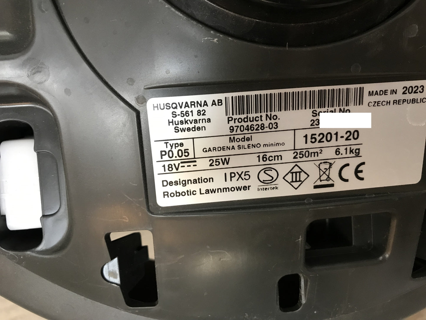 Gardena robotic lawnmower SILENO minimo 250 m² (15201-20) Bluetooth I32714