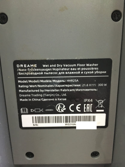 dreame H12 Pro wet/dry vacuum cleaner HHR25A, cordless, I30064