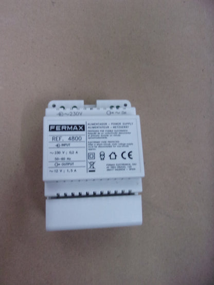 Fermax 4800 Netzgerät, DIN4, 230 VAC / 12 VAC, 1,5 A, 50 - 60 MHz, I05871