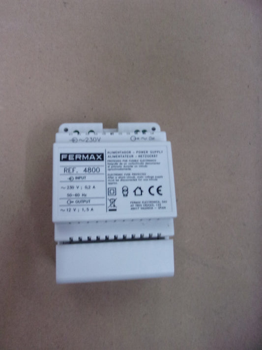 Fermax 4800 Netzgerät, DIN4, 230 VAC / 12 VAC, 1,5 A, 50 - 60 MHz, I05871