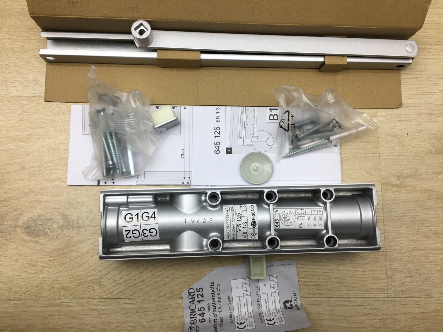 Bricard 6451257 Türschließer mit Zahnriemen, exzentriert, I15676