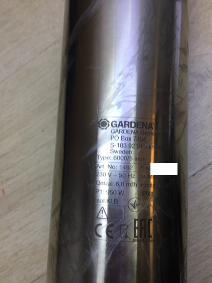 Gardena Premium deep well pump 6000/5 inox (1492-20), I30519