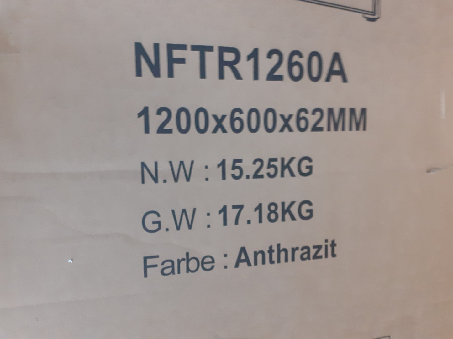 EMKE NFTR1260A Badheizkörper Flach 1200x600mm Heizkörper für Bad 667W, I18021