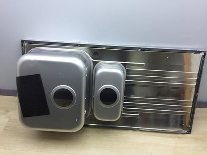 Franke SRX 651 101.0368.322 Küchenspüle 100 x 50 cm, Edelstahl, I17359