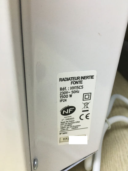 Carrera HV15C5 Heizkörper, Gusseisen, 1500 W, I31501