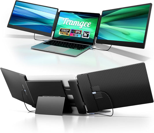 TeamGee S3 Portable Monitor Erweiterung für Laptop 14" FHD 1920x1080 HDM USB-C