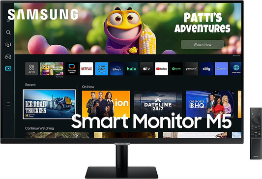 Samsung M5 S27CM502EU Smart Monitor 27" FHD 1920x1080 HDMI WiFi Bluetooth Tizen