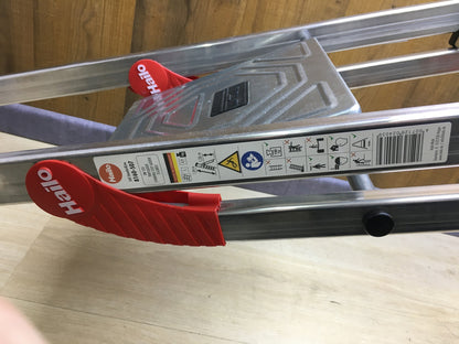 Hailo L60 StandardLine aluminum safety stepladder, 5 steps, I30500 