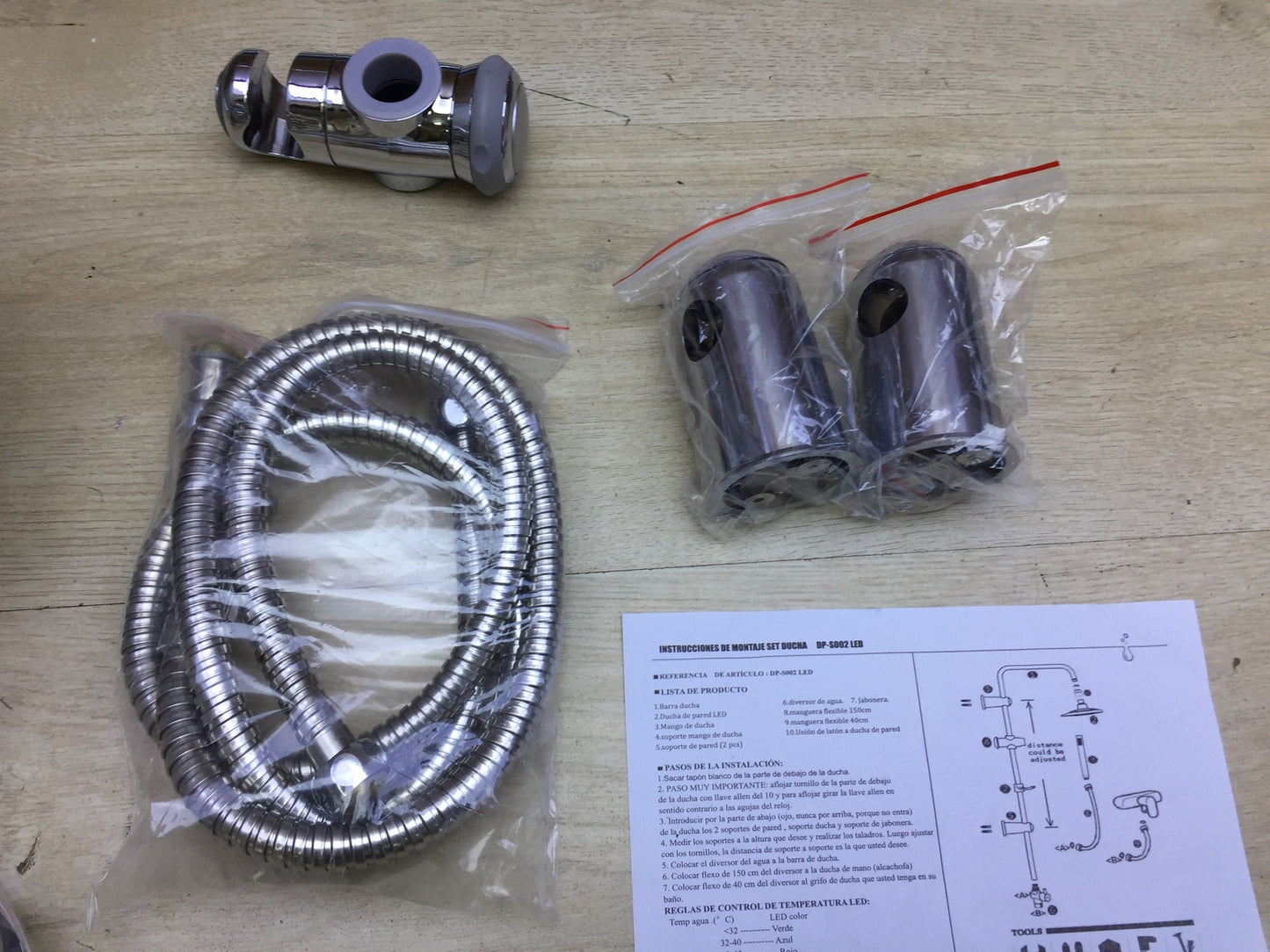 DP bath Duschsystem mit Umschalter DP-S002 LED, Silber, I27759