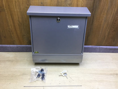 Burg-Wächter Vario 86720 Briefkasten-Set mit Zeitungsbox A4, Silber, I33176
