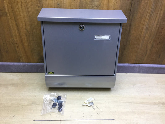 Burg-Wächter Vario 86720 Briefkasten-Set mit Zeitungsbox A4, Silber, I33176