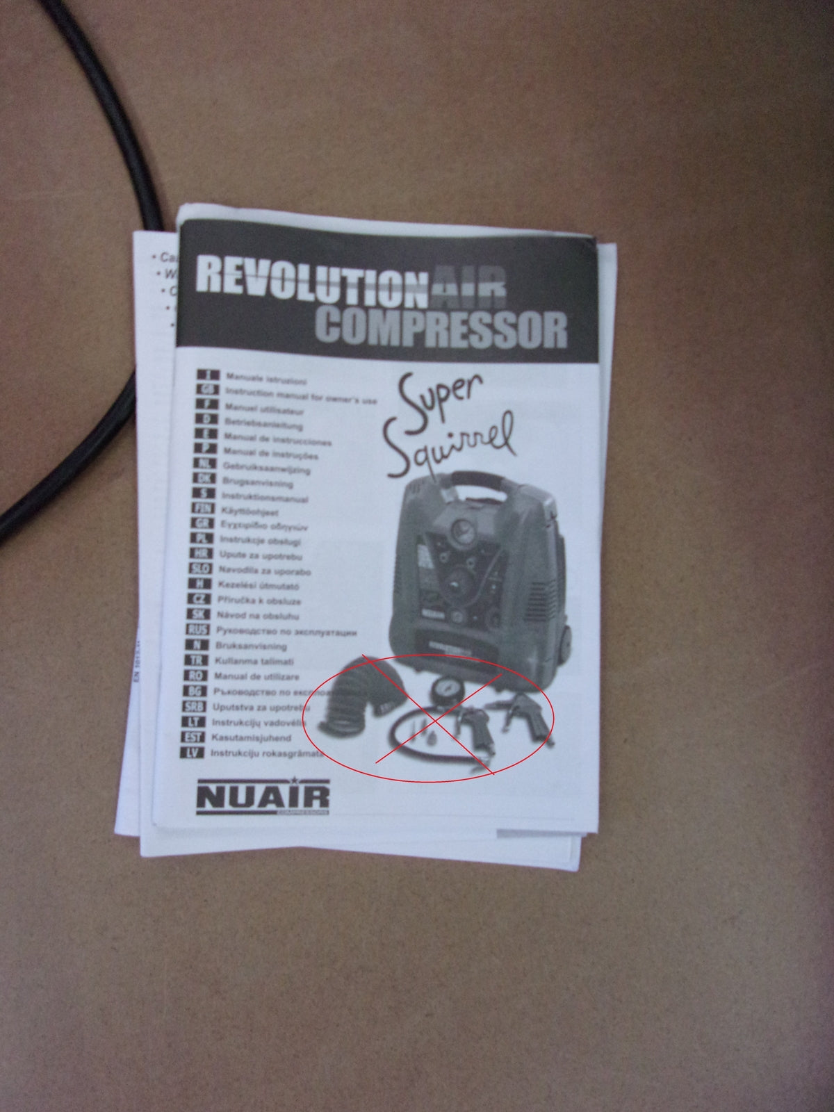 Revolution 'Air 425028 Super Squirrel Kompressor 2 HP ölfrei, I01524