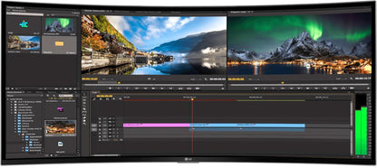 LG 34UC99-W Curved Monitor 34" UltraWide 3440x1440 USB-C HDMI AMD FreeSync