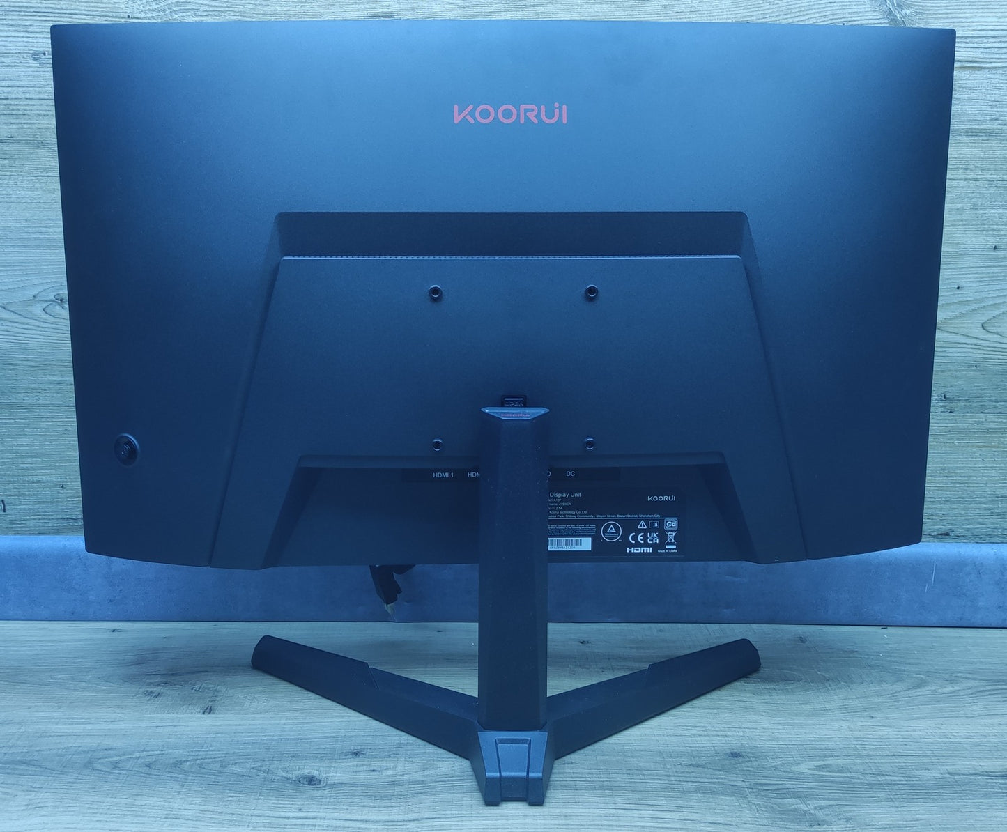 KOORUI 27E6CA Gaming Monitor 27" FHD 1920x1080 HDMI DP NVIDIA G-Sync 180Hz 1ms