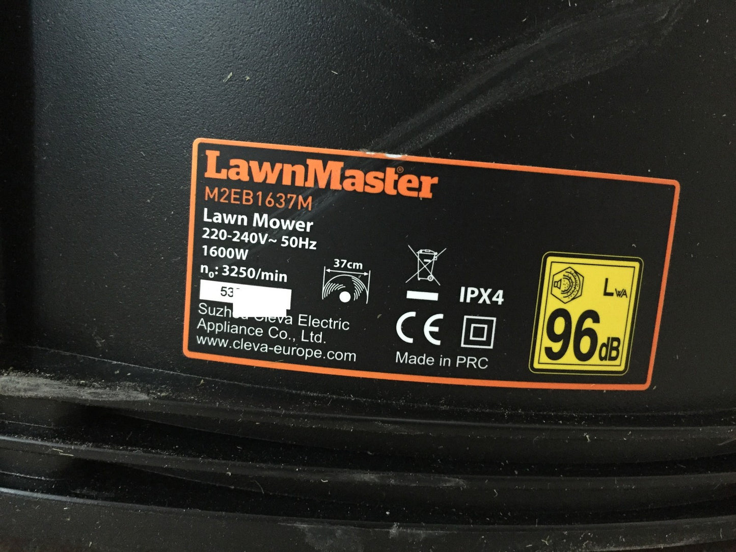 LawnMaster M2EB1637M Elektro-Rasenmäher 1800W, 40cm, I34150