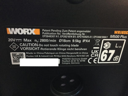 WORX Landroid M500 PLUS WR165E Mähroboter bis 500 qm, I34190