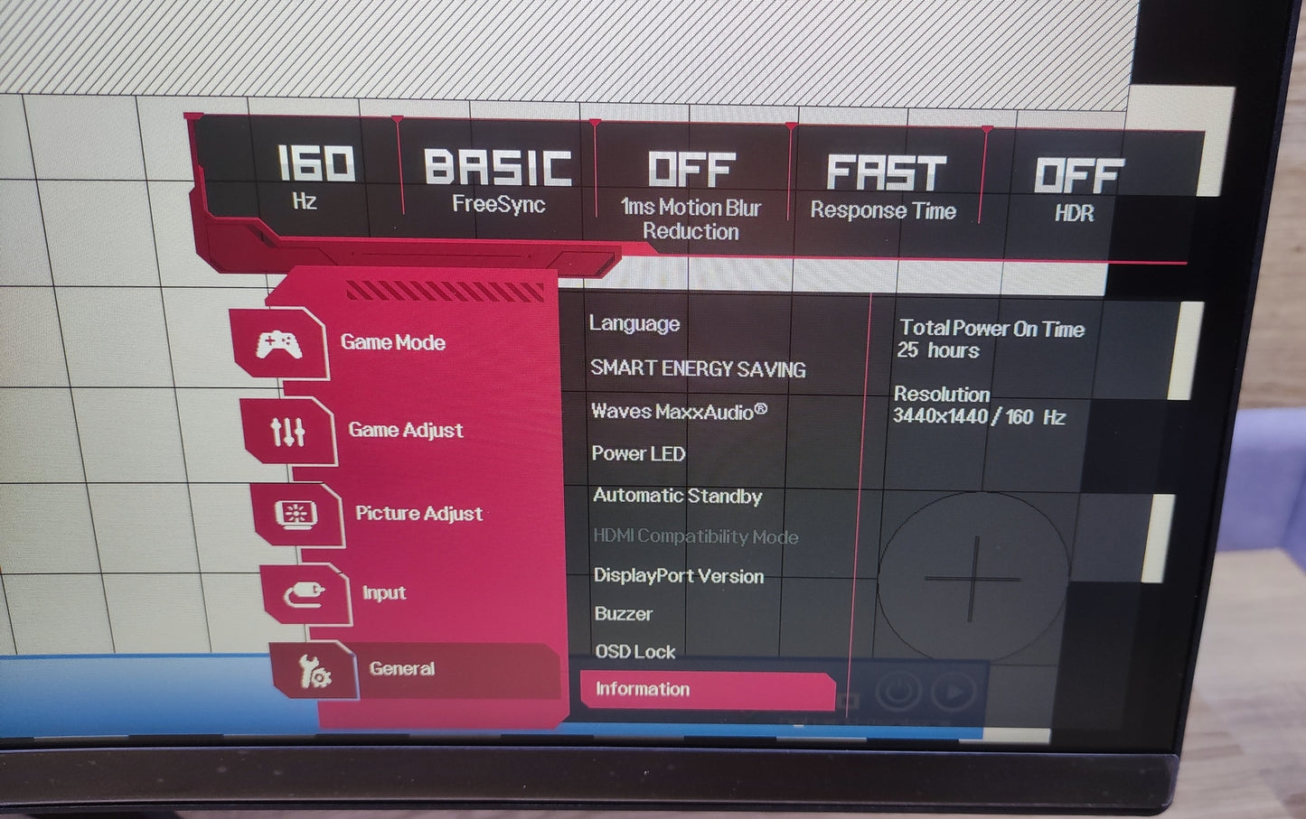 LG 34WP75CP-B Monitor 34" UltraWide QHD 3440x1440 HDR10 USB-C AMD FreeSync 160Hz 