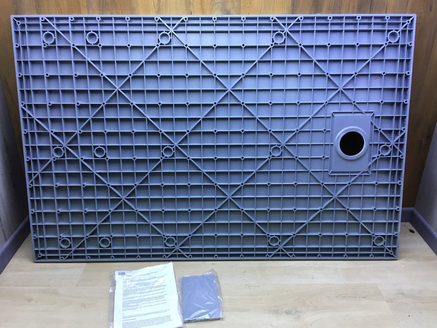 Duschwanne aus SMC 140 x 90 x 2,6 cm rechteckig grau I27303