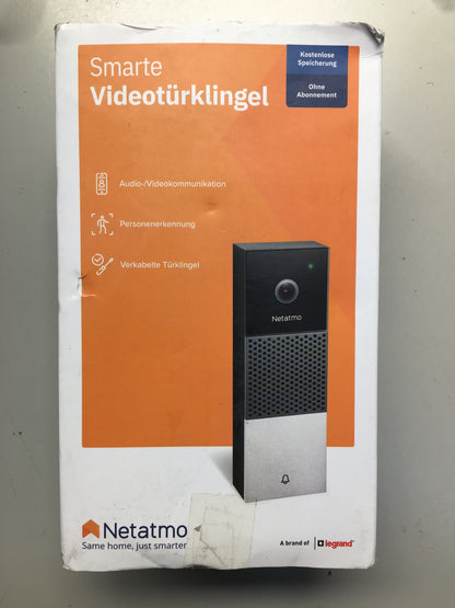 Netatmo Smarte Video Türklingel mit Kamera, WLAN, 2-Wege-Audio, I15437