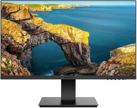 KOORUI 22N1 Monitor 22" FHD 1920x1080 HDMI VGA 75Hz 6ms Eye Comfort black 
